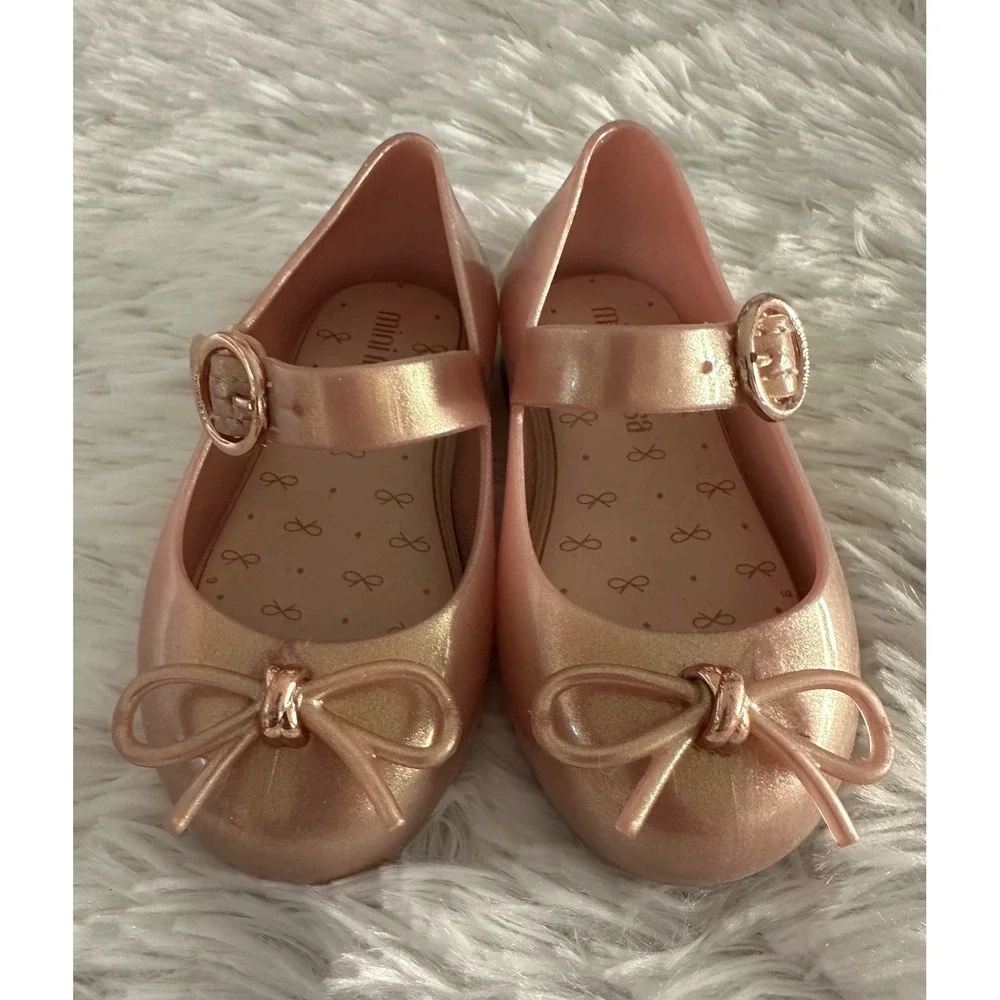 Mini Melissa Sweet Love Mary Jane Shoes sz 6 - Picture 2 of 5